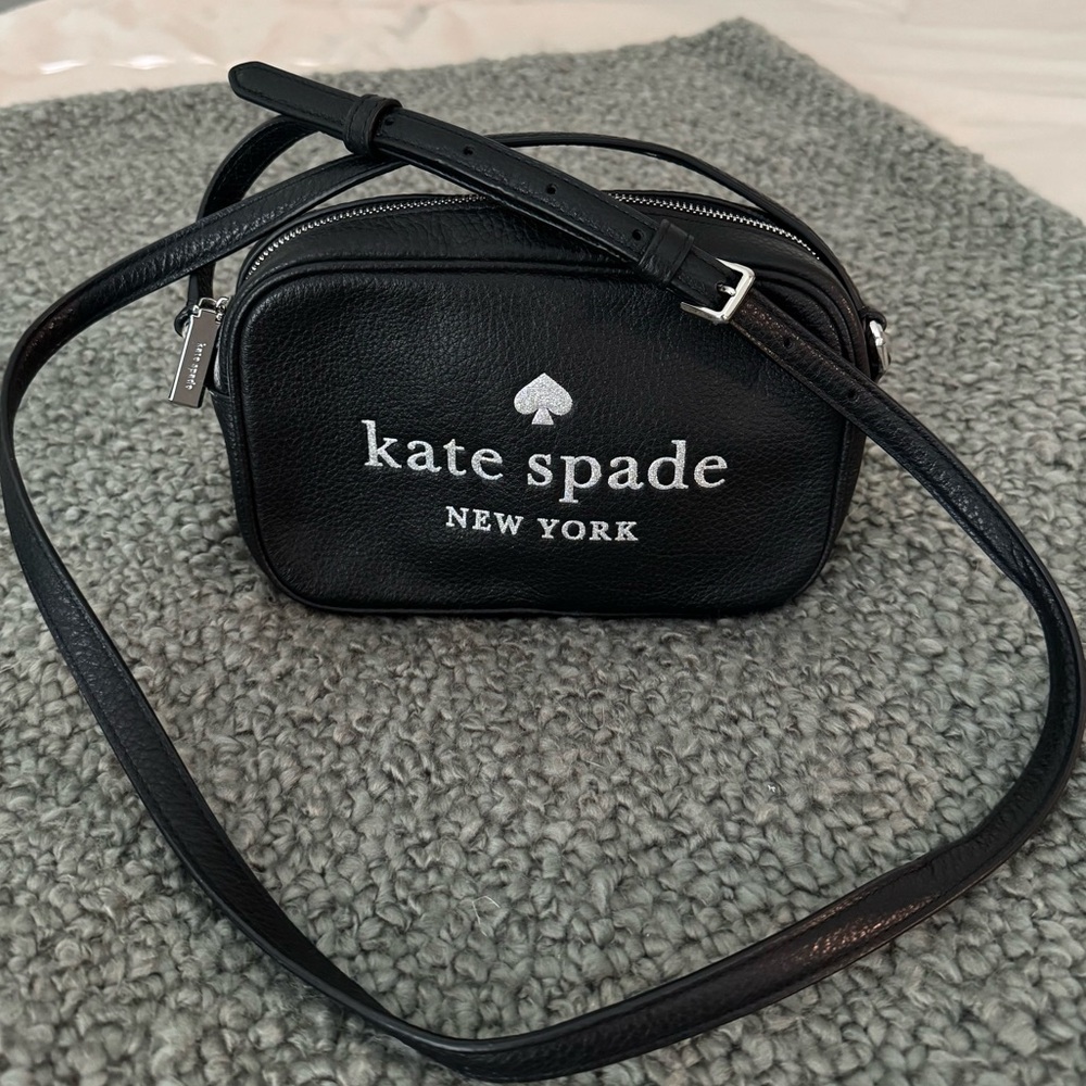 Kate Spade Black Leather Crossbody Bag